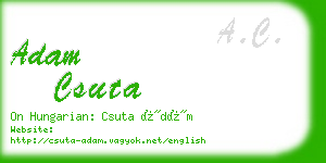 adam csuta business card